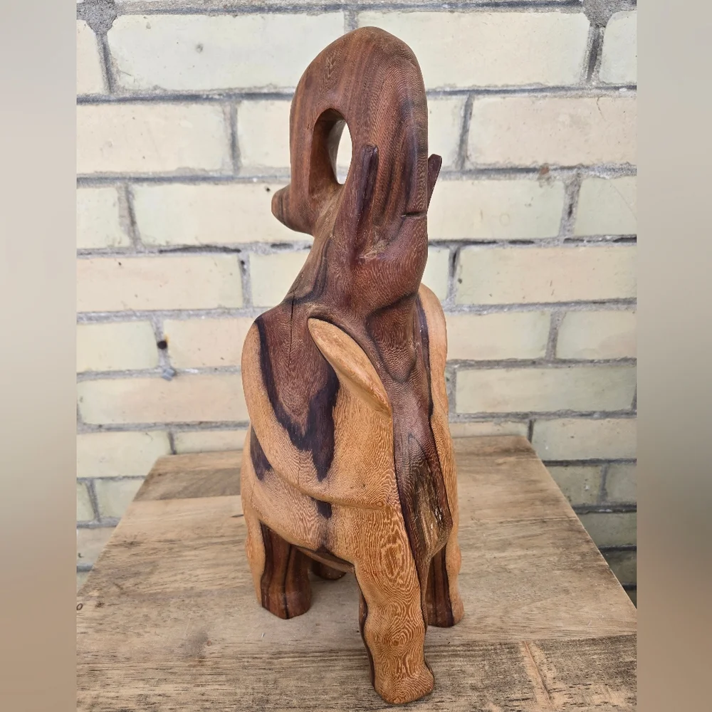 Hand Carved Elephant Statue - Picture 5 of 10